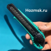нож канцелярский 18 мм+1лезвие sk5, с роликовым фиксатором усиленный, "maximum" mx 15968 оптом